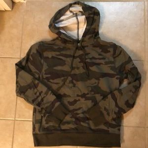 J Crew women’s camo hoodie, medium